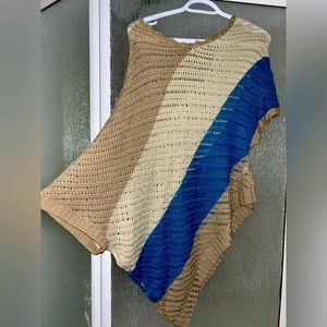 Knitted sweater shirt.